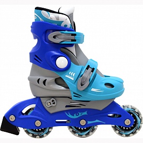 Роликовые коньки Black Aqua РА-101, цвет сине-голубой, размер 26-29 (Black Aqua, 7547RT)